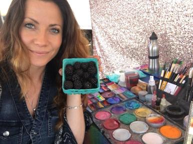 Face painting San Rafael, Ca farmers market July 2018